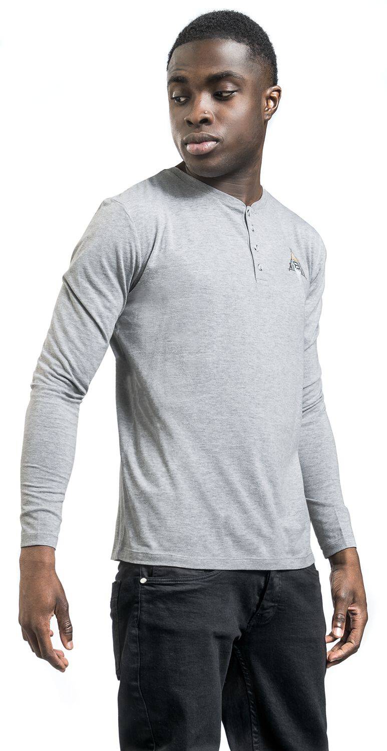 EMP Langarmshirt Grau Meliert Von RED By EMP