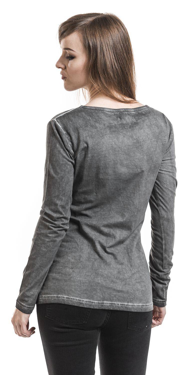 EMP Langarmshirt Grau Von Rock Rebel By EMP