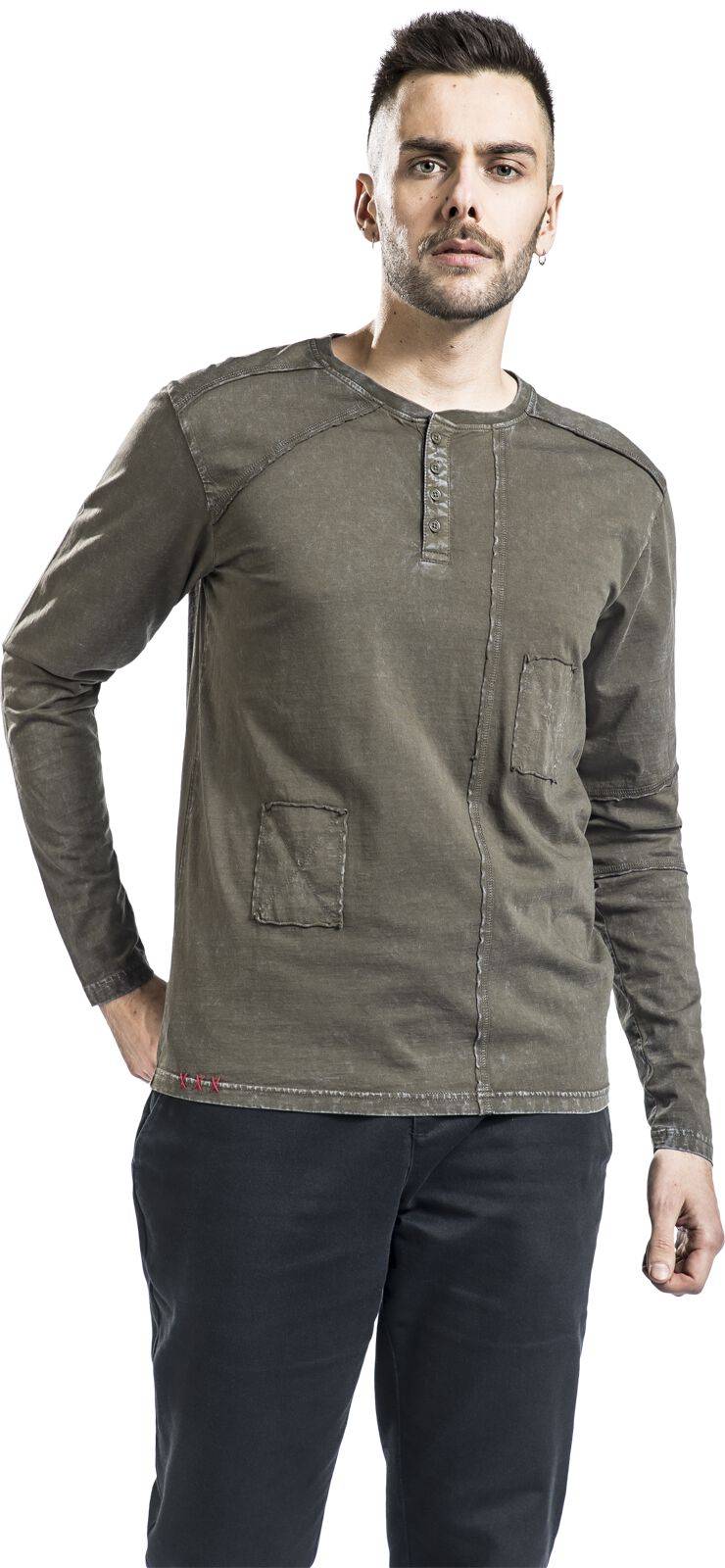 EMP Langarmshirt Grün Von Rock Rebel By EMP