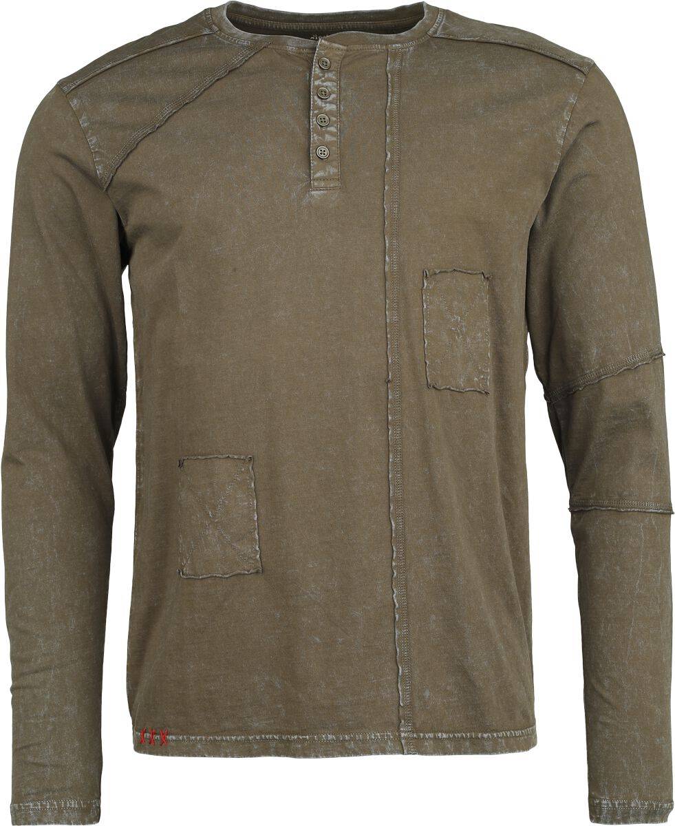 EMP Langarmshirt grün von Rock Rebel by EMP