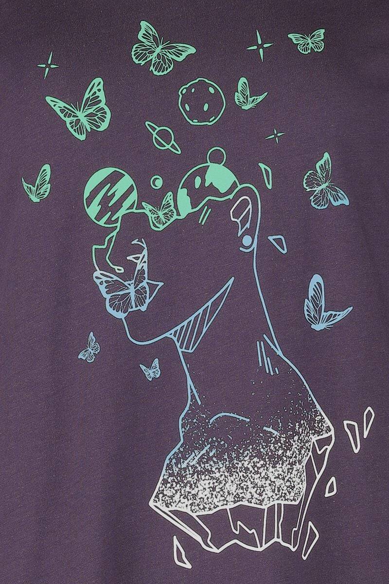 EMP Langarmshirt Lila Von Full Volume By EMP