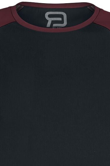 EMP Langarmshirt Schwarz/bordeaux Von RED By EMP