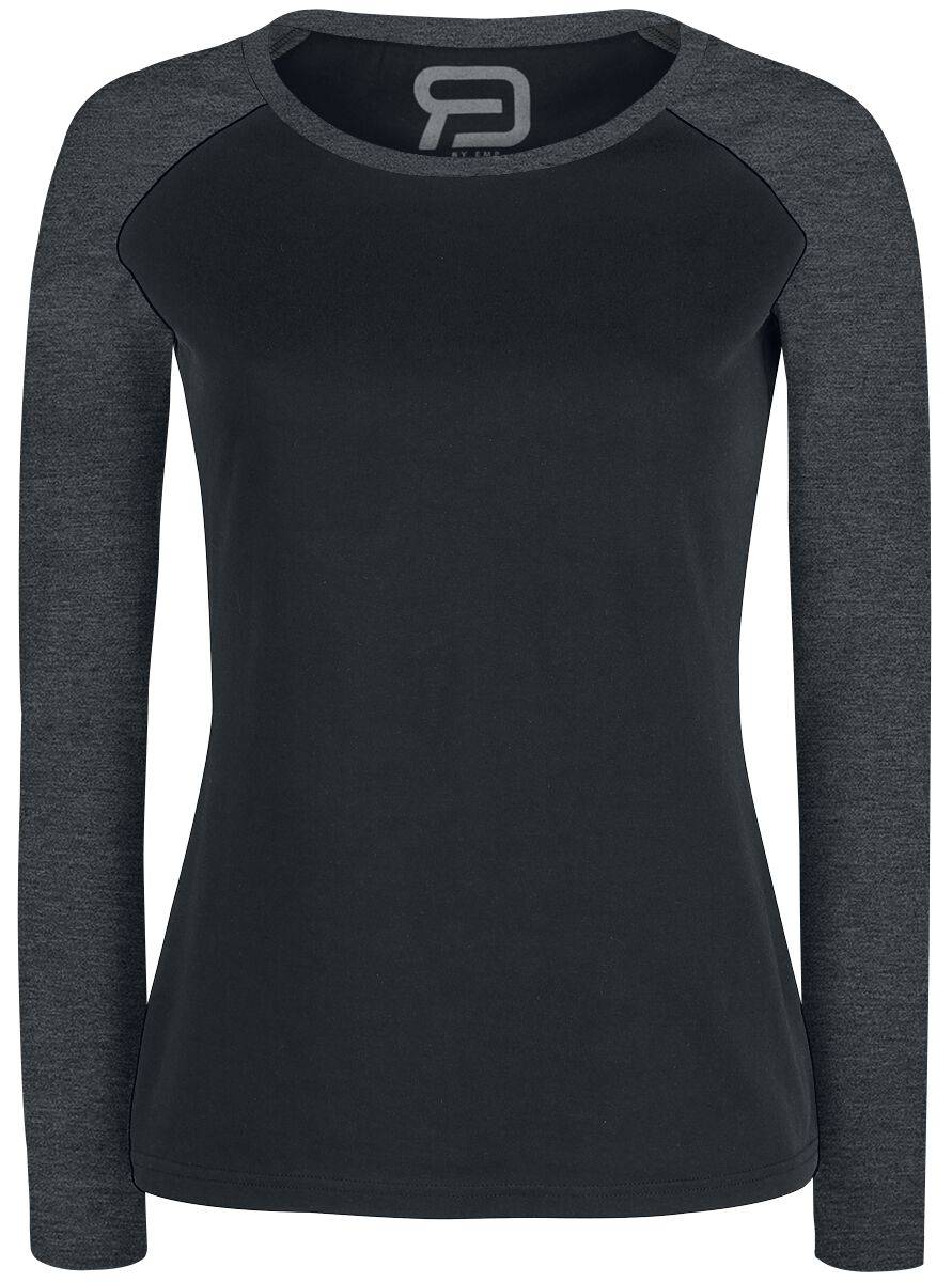 EMP Langarmshirt schwarz/dunkelgrau von RED by EMP
