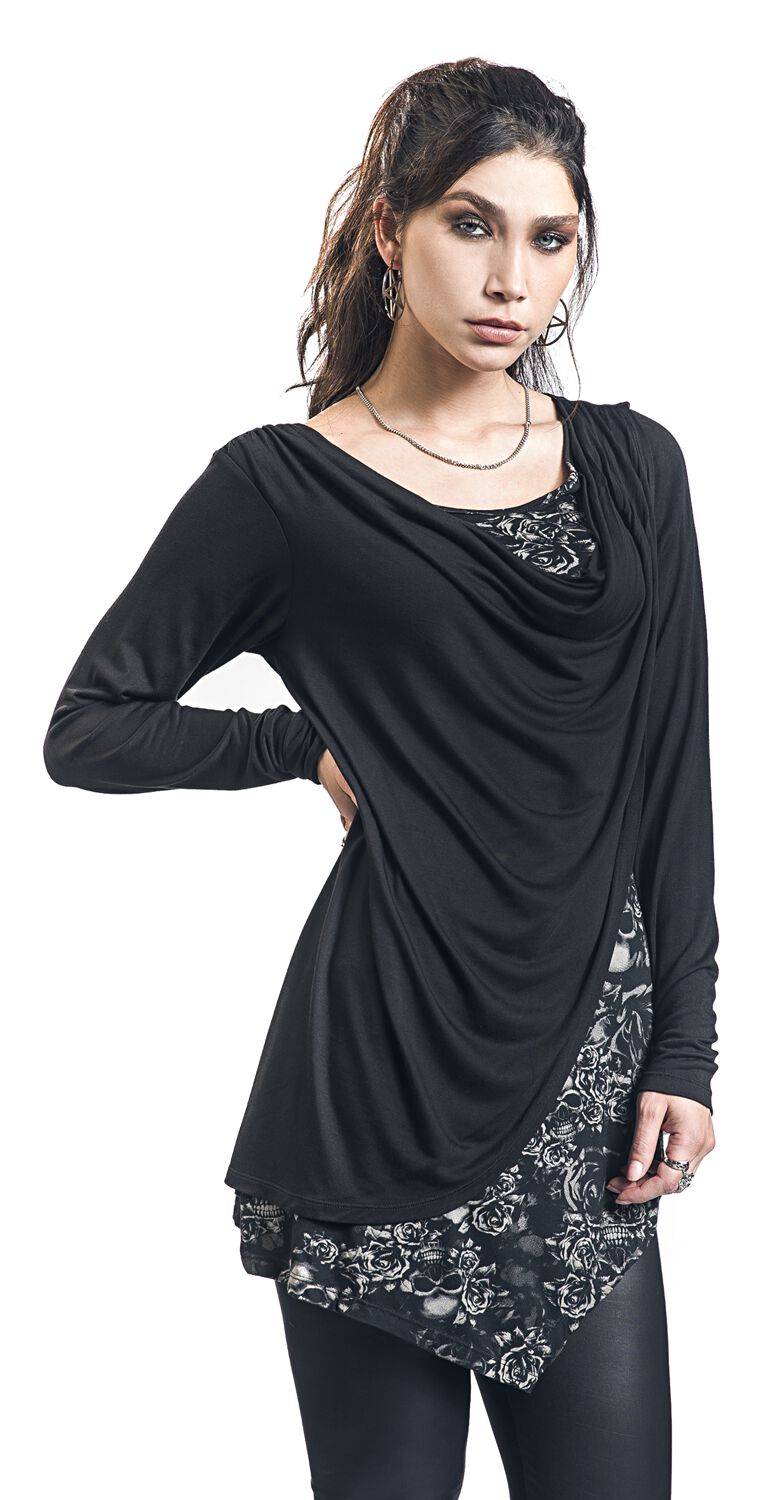 EMP Langarmshirt Schwarz Von Black Premium By EMP