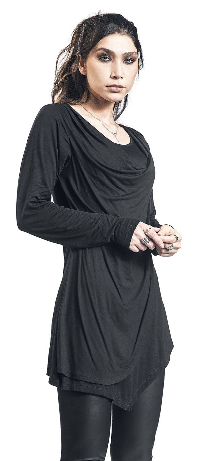 EMP Langarmshirt Schwarz Von Black Premium By EMP