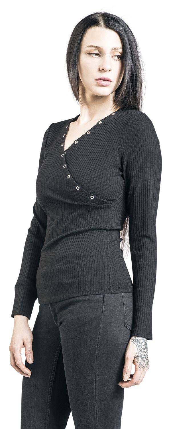 EMP Langarmshirt Schwarz Von Black Premium By EMP