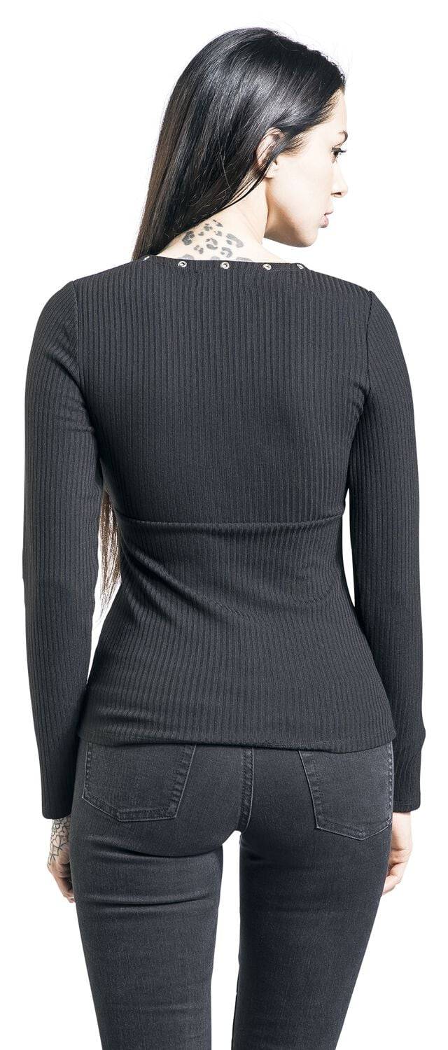 EMP Langarmshirt Schwarz Von Black Premium By EMP