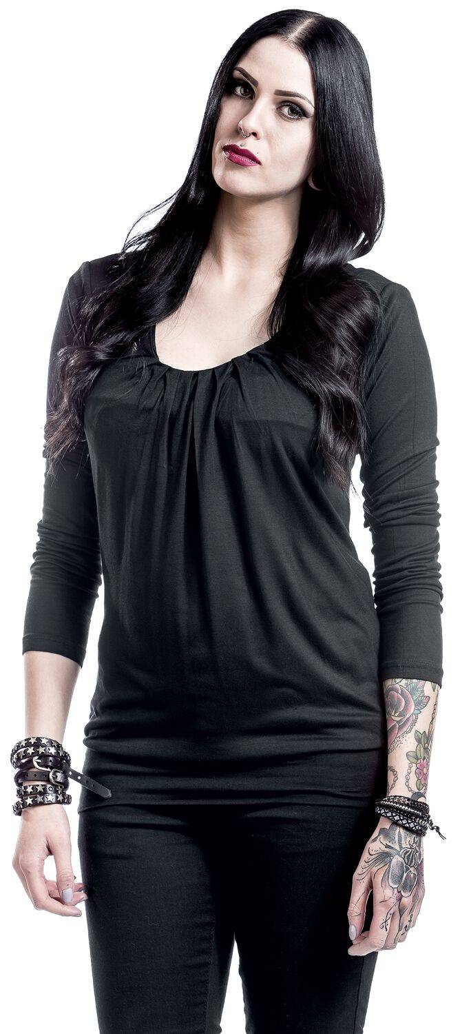 EMP Langarmshirt Schwarz Von Black Premium By EMP