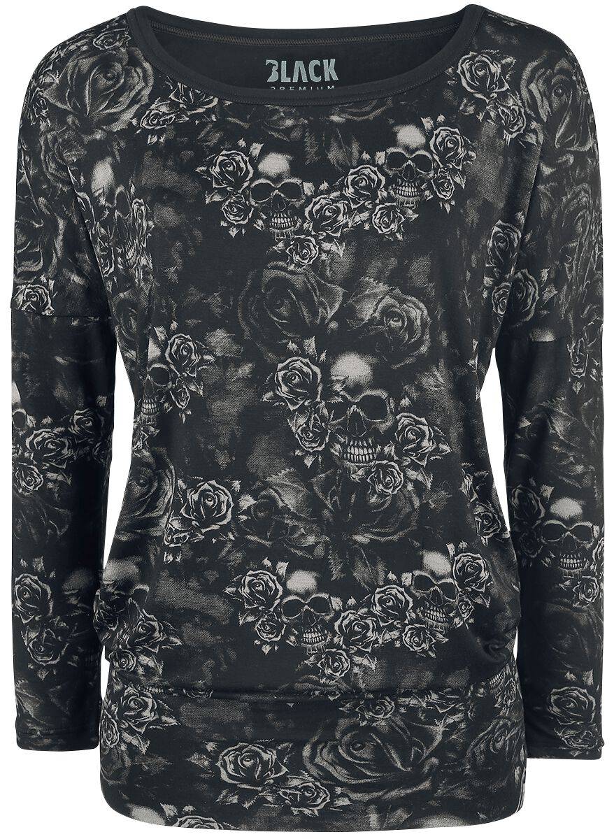 EMP Langarmshirt Schwarz Von Black Premium By EMP