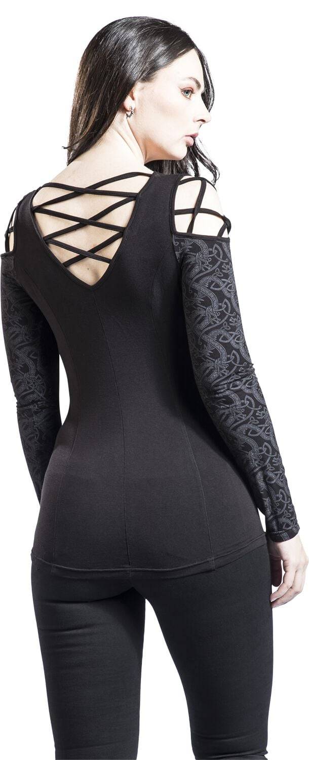 EMP Langarmshirt Schwarz Von Black Premium By EMP