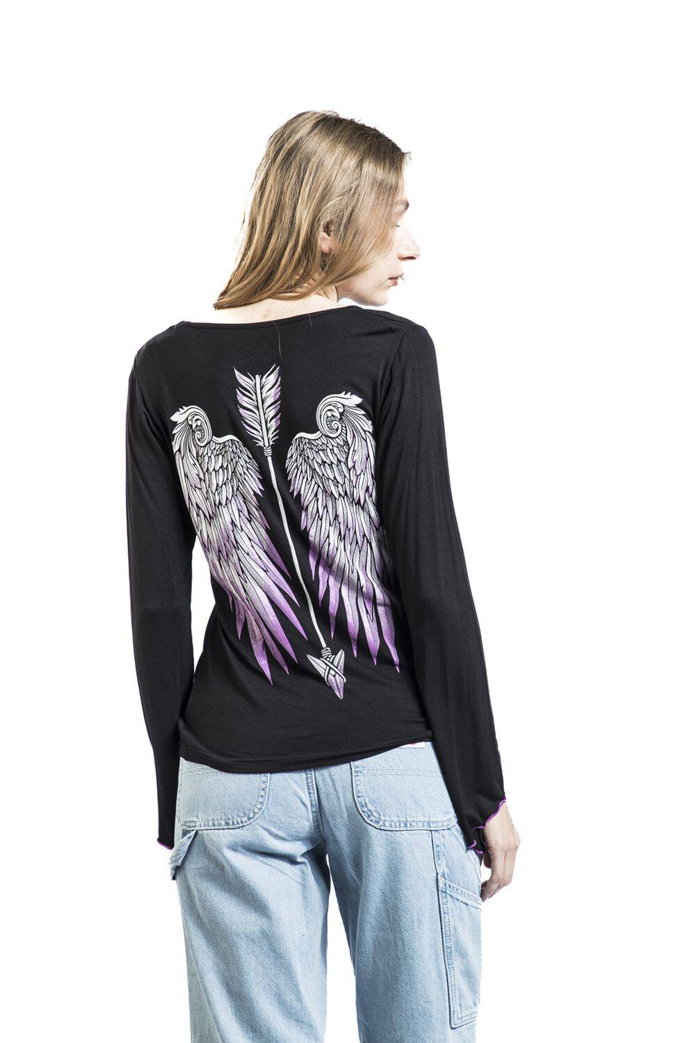 EMP Langarmshirt Schwarz Von Full Volume By EMP