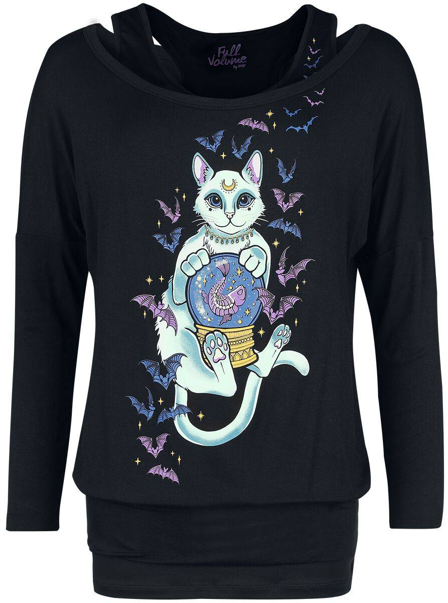 EMP Langarmshirt Schwarz Von Full Volume By EMP