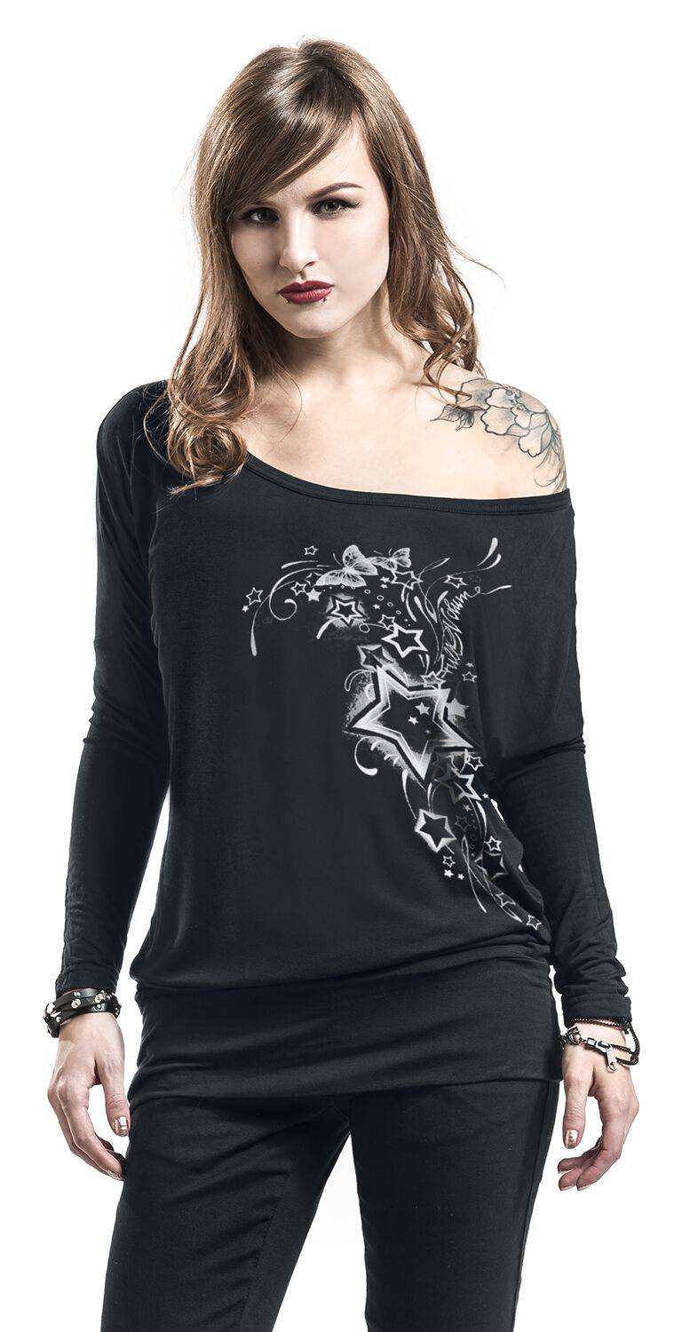 EMP Langarmshirt Schwarz Von Full Volume By EMP