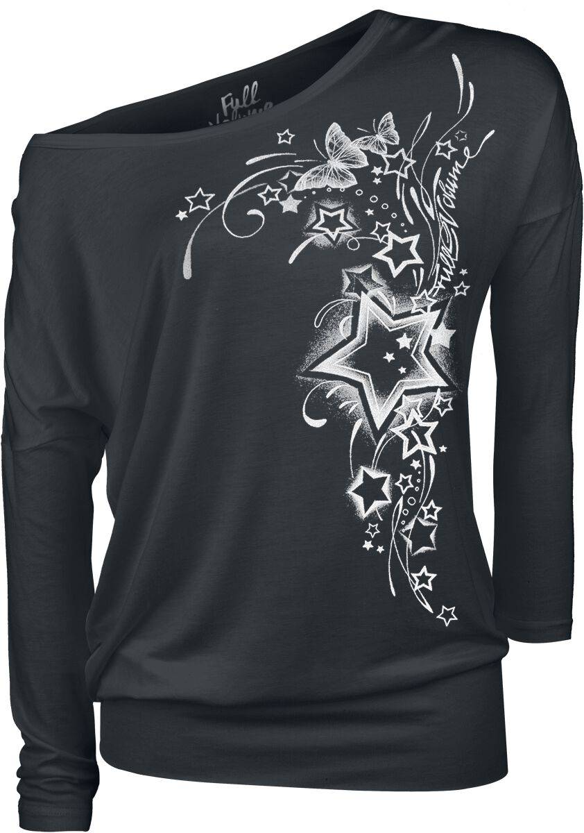 EMP Langarmshirt schwarz von Full Volume by EMP