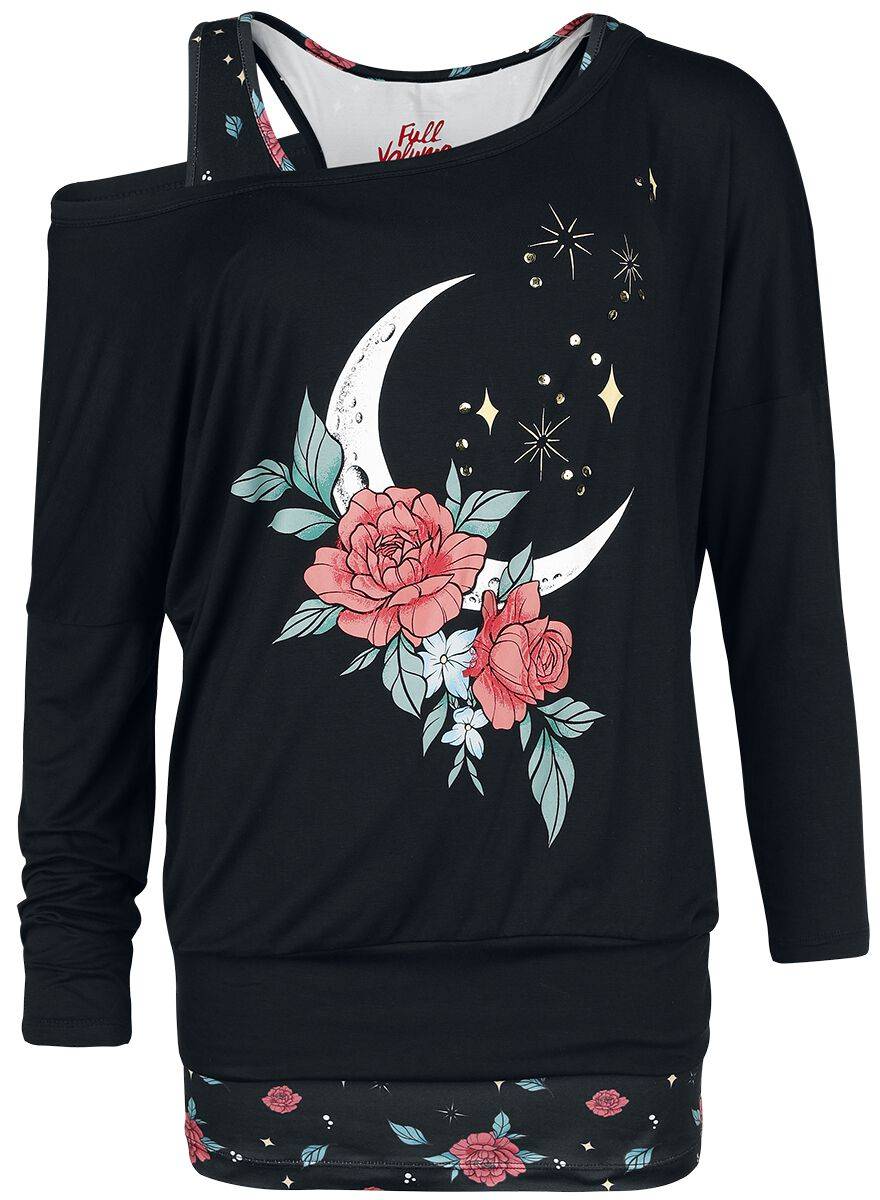 EMP Langarmshirt schwarz von Full Volume by EMP