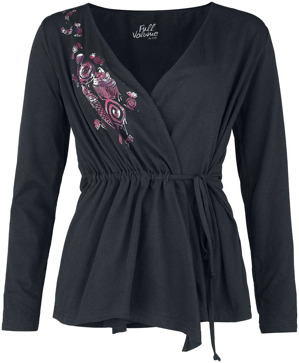 EMP Langarmshirt schwarz von Full Volume by EMP