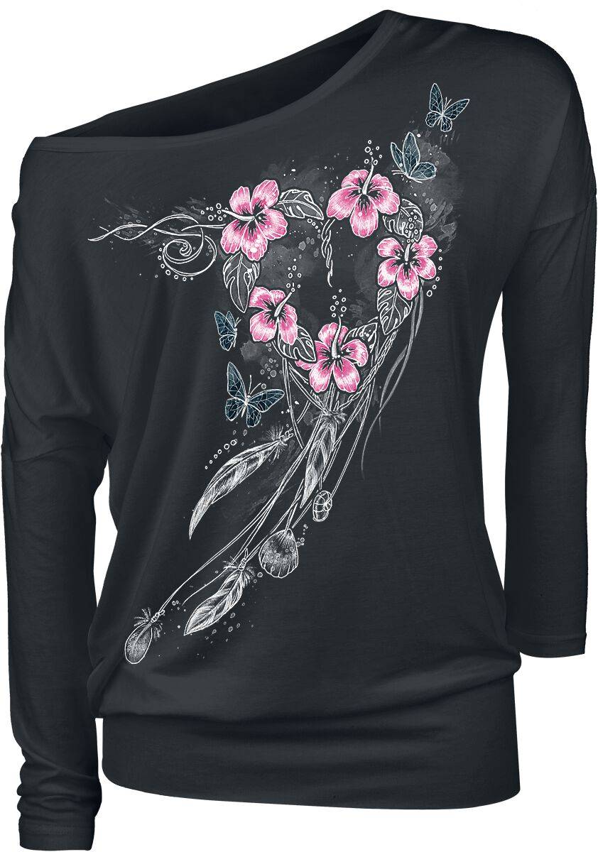 EMP Langarmshirt schwarz von Full Volume by EMP