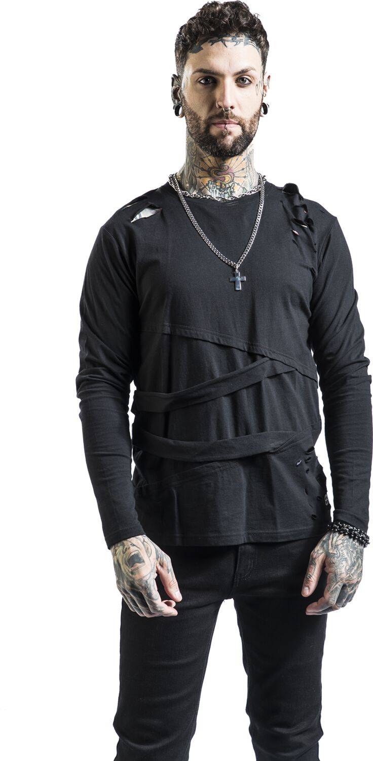 EMP Langarmshirt Schwarz Von Gothicana By EMP