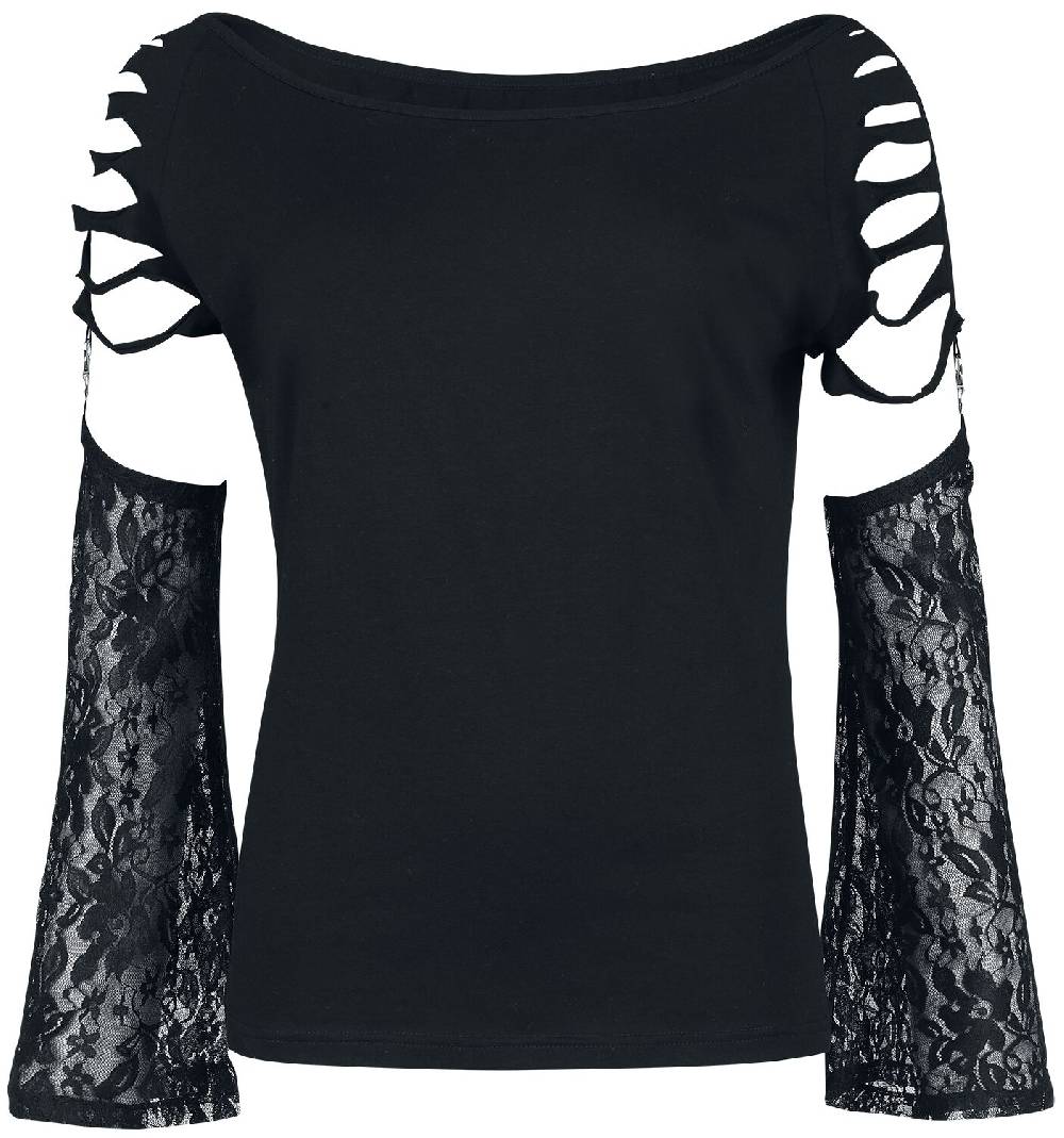 EMP Langarmshirt schwarz von Gothicana by EMP