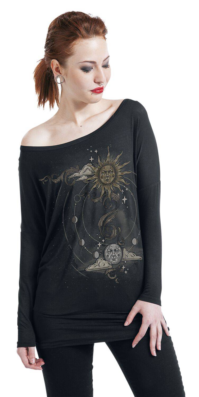 EMP Langarmshirt Schwarz Von Gothicana By EMP
