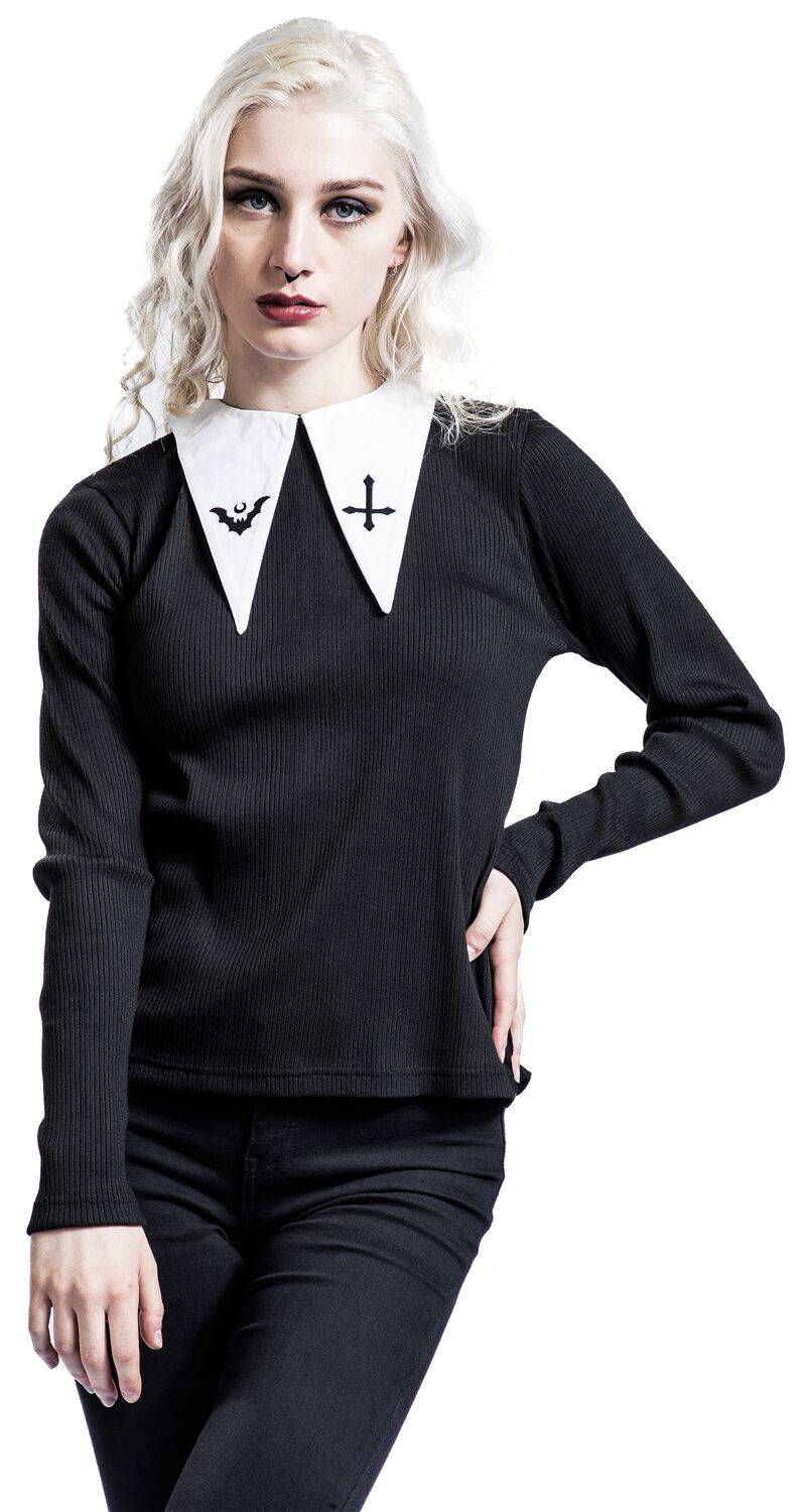 EMP Langarmshirt Schwarz Von Gothicana By EMP