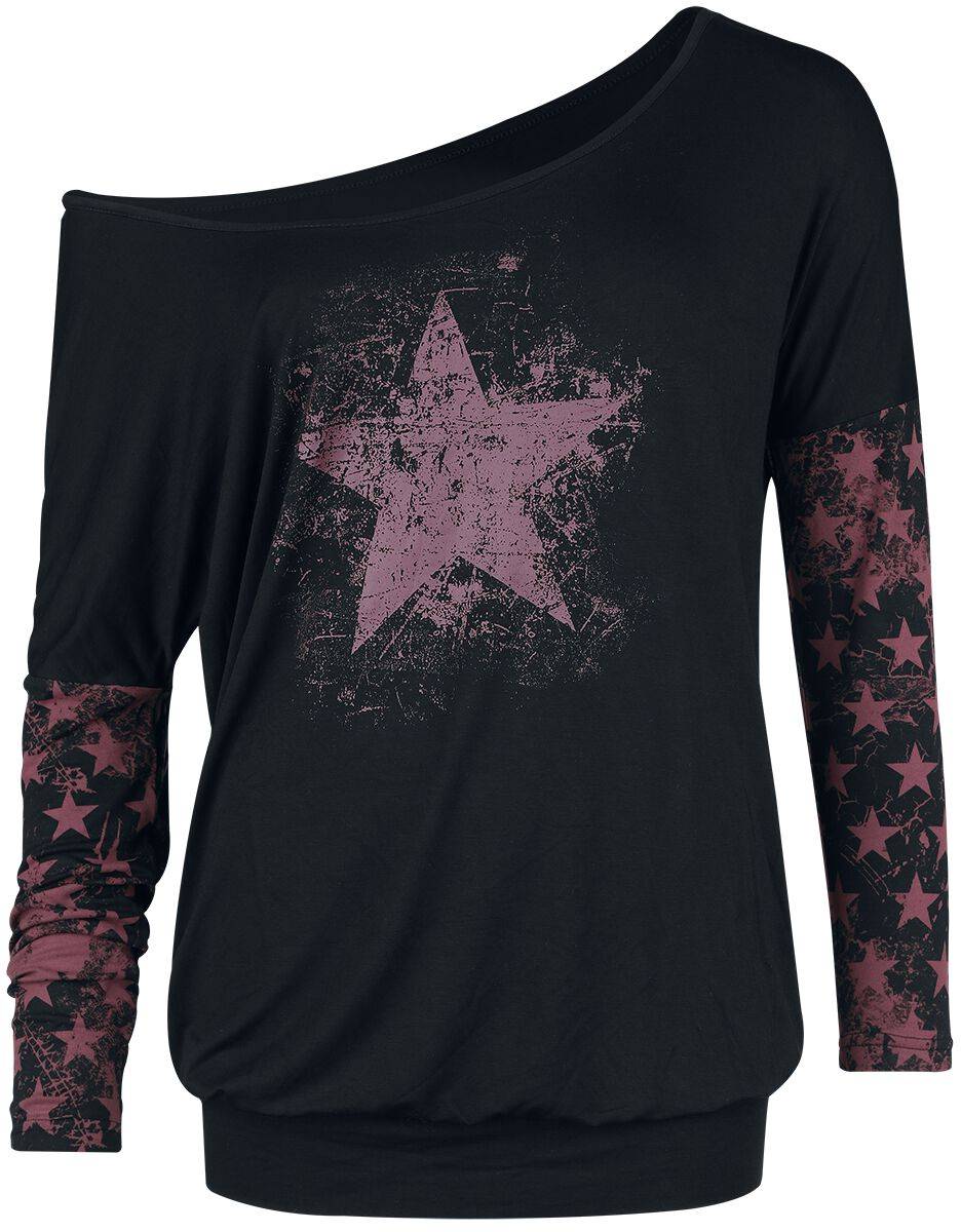 EMP Langarmshirt schwarz von RED by EMP