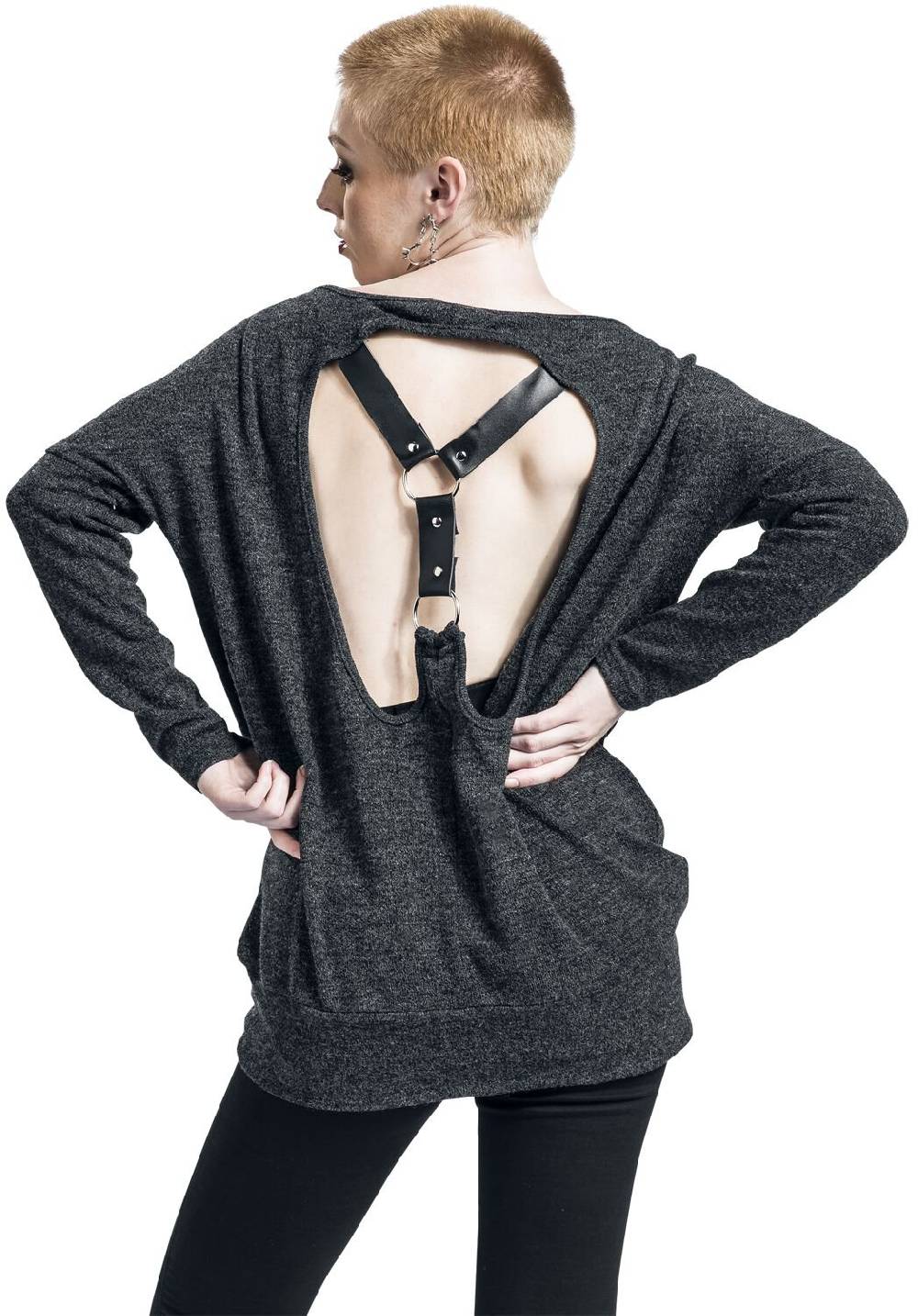 EMP Langarmshirt Schwarz Von Rock Rebel By EMP