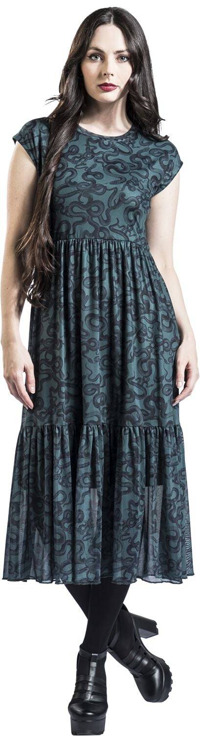EMP Langes Kleid Grün Von Black Premium By EMP