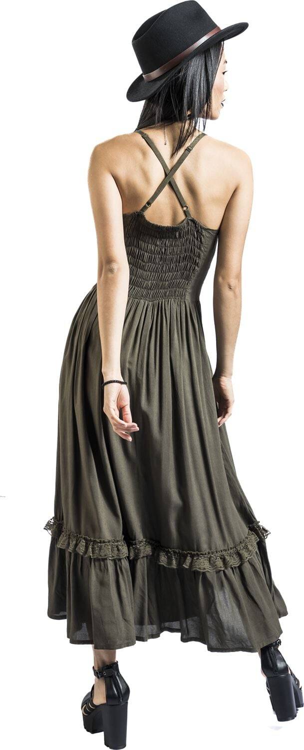 EMP Langes Kleid Grün Von Gothicana By EMP