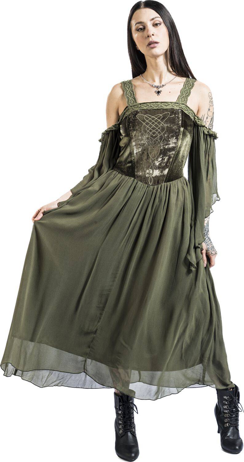 EMP Langes Kleid Grün Von Gothicana By EMP