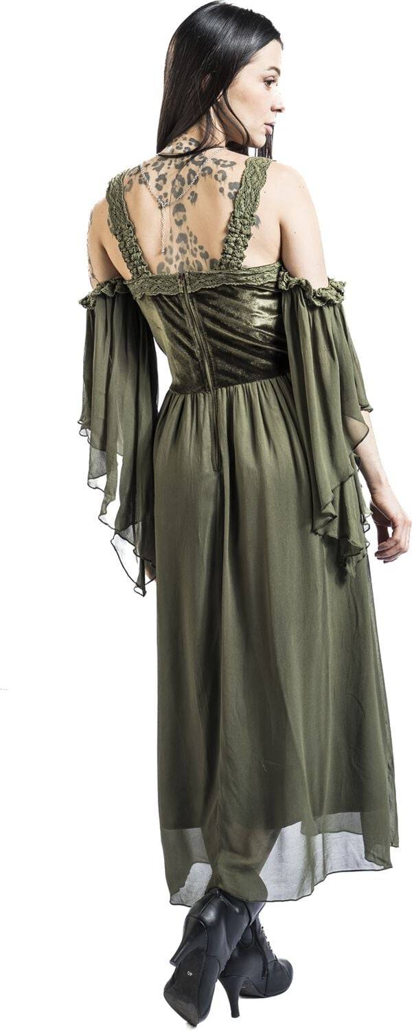 EMP Langes Kleid Grün Von Gothicana By EMP