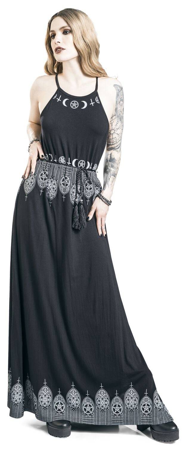 EMP Langes Kleid Schwarz Von Gothicana By EMP