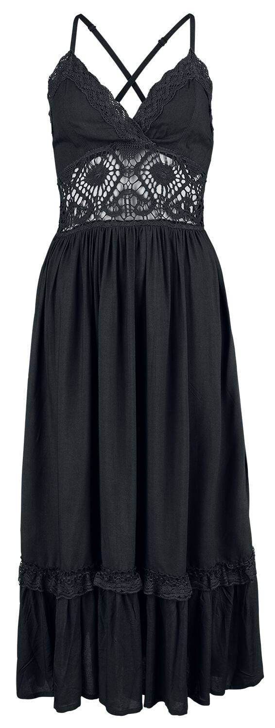 EMP Langes Kleid schwarz von Gothicana by EMP