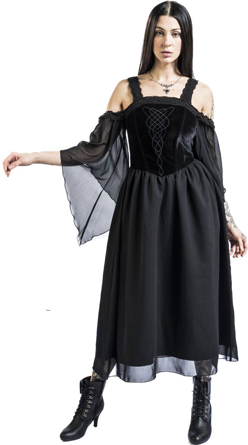 EMP Langes Kleid Schwarz Von Gothicana By EMP