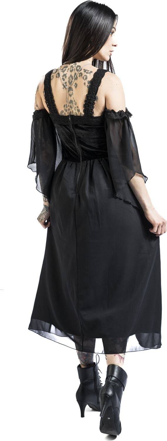 EMP Langes Kleid Schwarz Von Gothicana By EMP