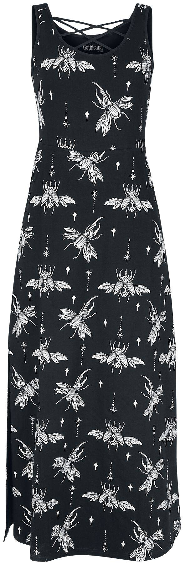 EMP Langes Kleid schwarz von Gothicana by EMP