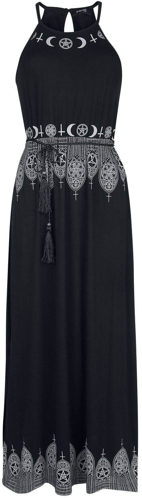 EMP Langes Kleid schwarz von Gothicana by EMP