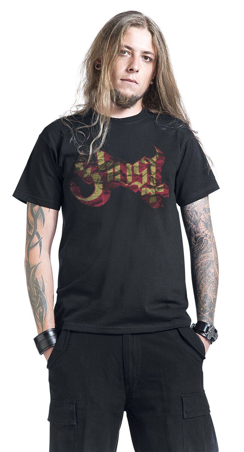 EMP "Large Logo" T-Shirt Schwarz Von Ghost