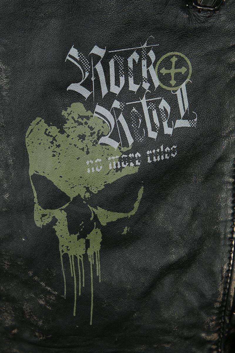 EMP Lederjacke Dunkelgrau Von Rock Rebel By EMP