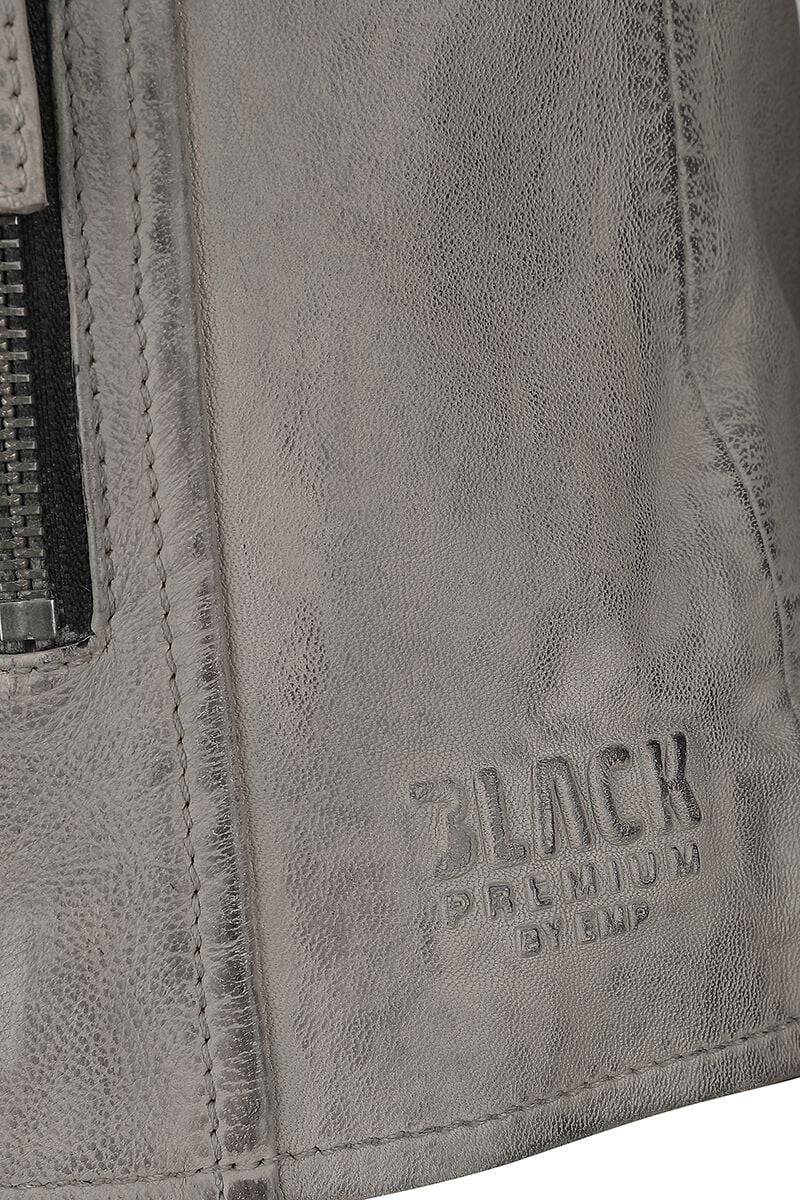 EMP Lederjacke Grau Von Black Premium By EMP