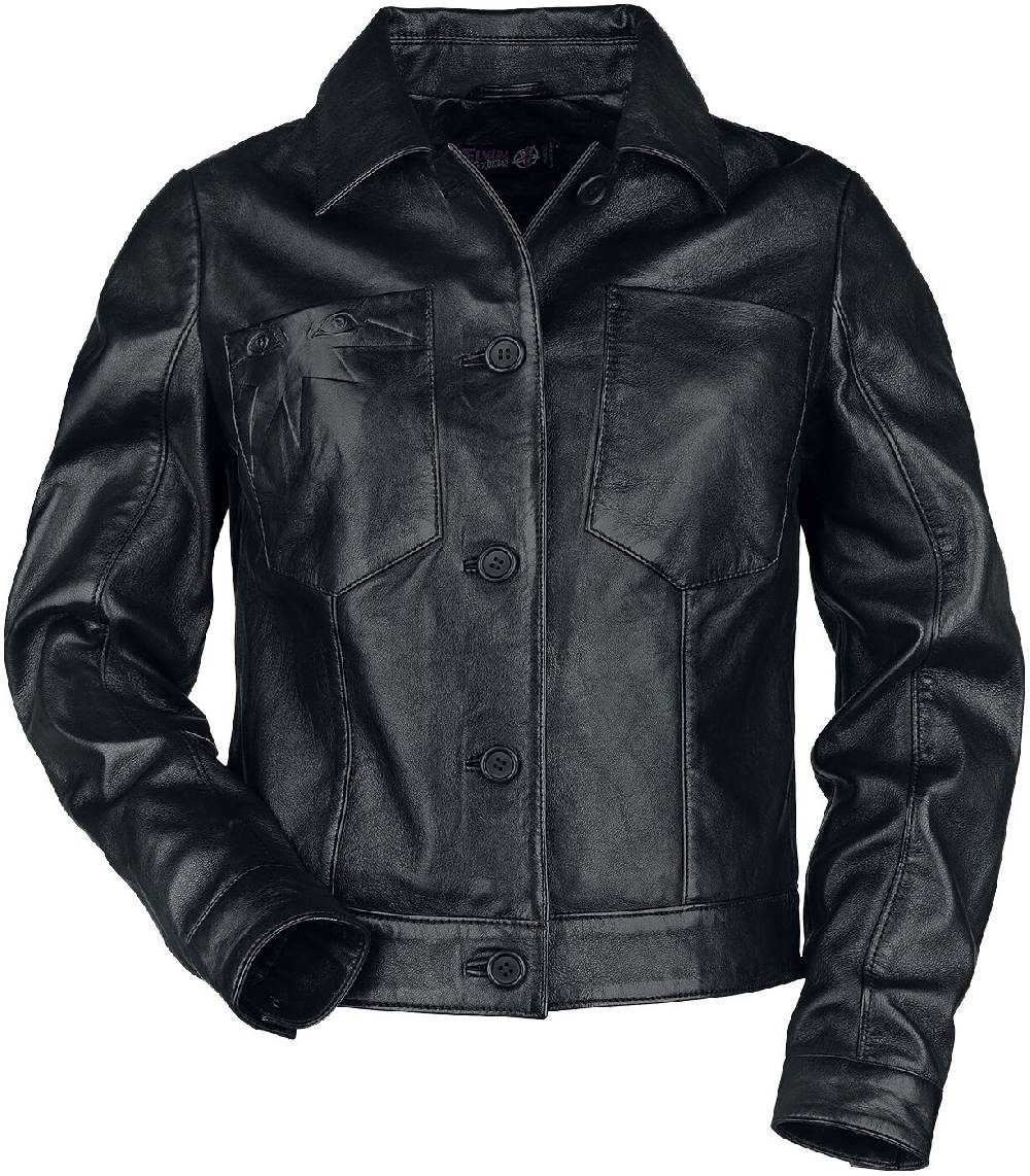 EMP Lederjacke schwarz von Gothicana by EMP