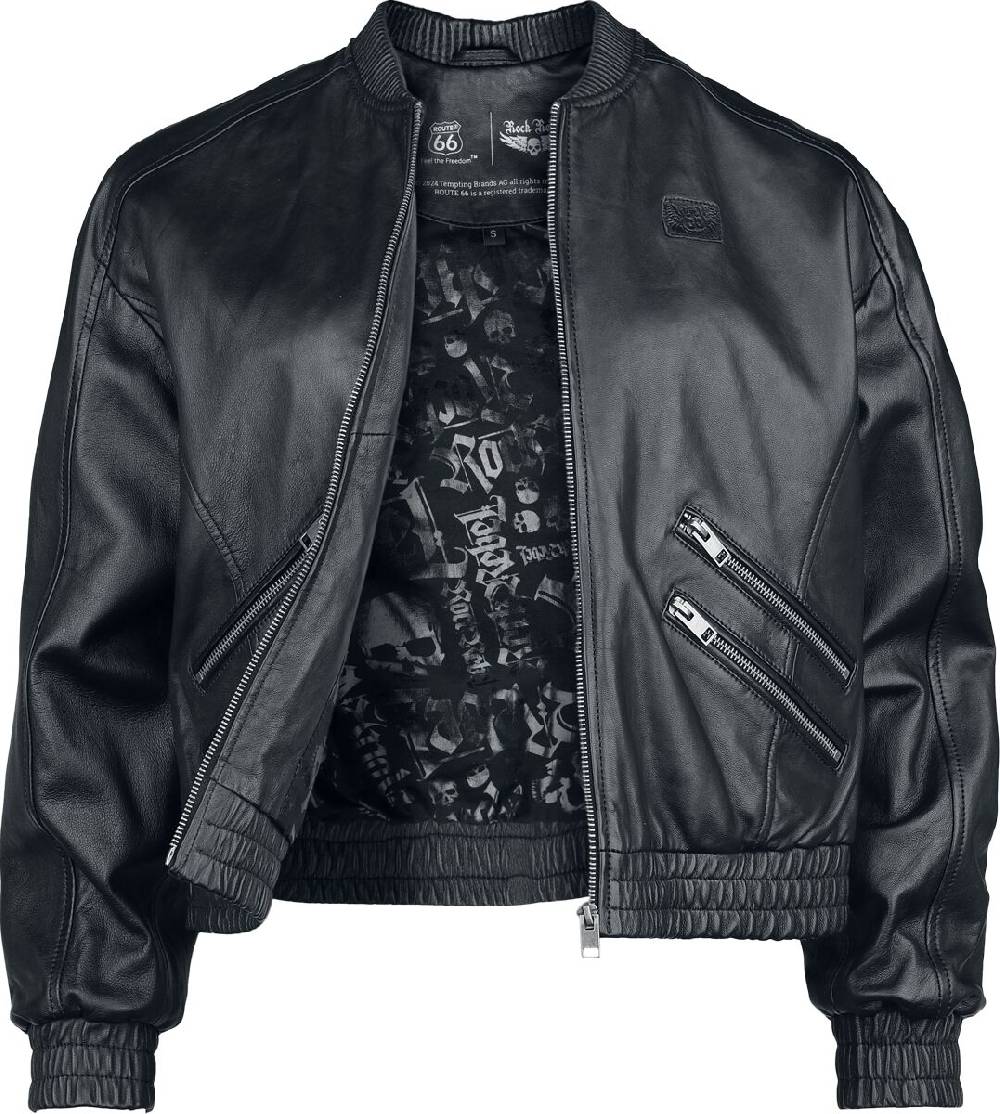 EMP Lederjacke Schwarz Von Rock Rebel By EMP