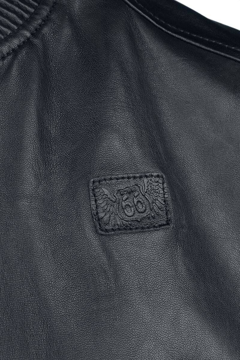 EMP Lederjacke Schwarz Von Rock Rebel By EMP