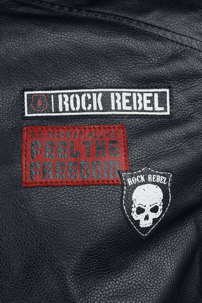 EMP Lederjacke Schwarz Von Rock Rebel By EMP