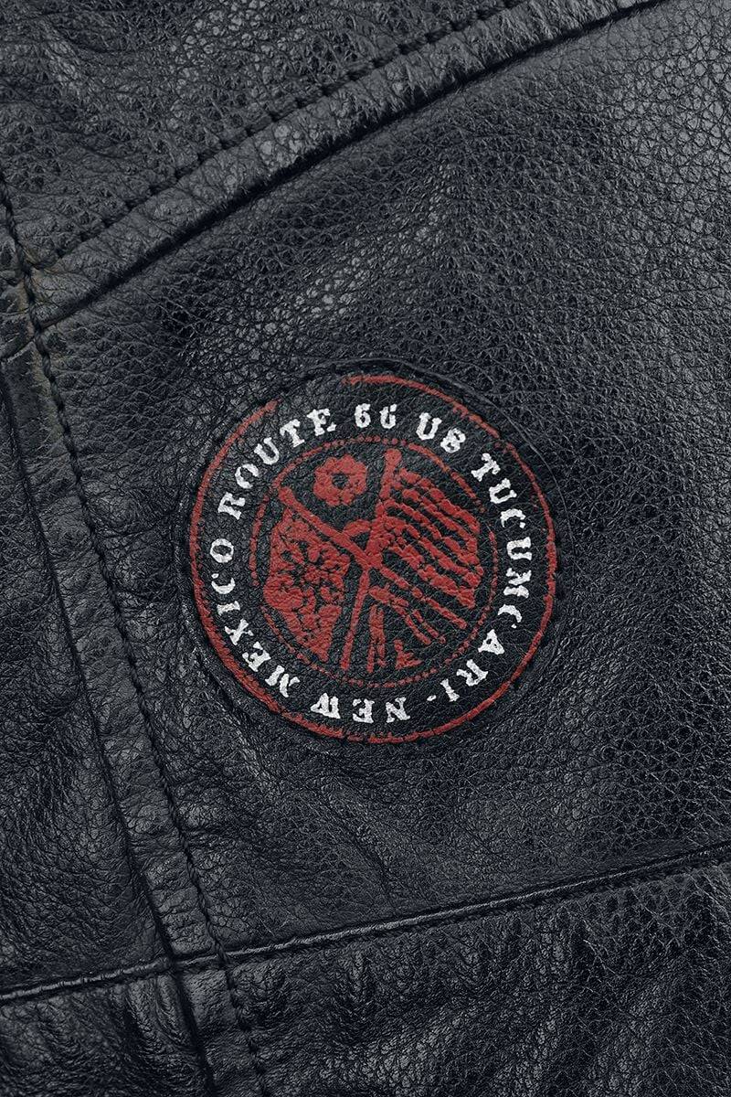 EMP Lederjacke Schwarz Von Rock Rebel By EMP