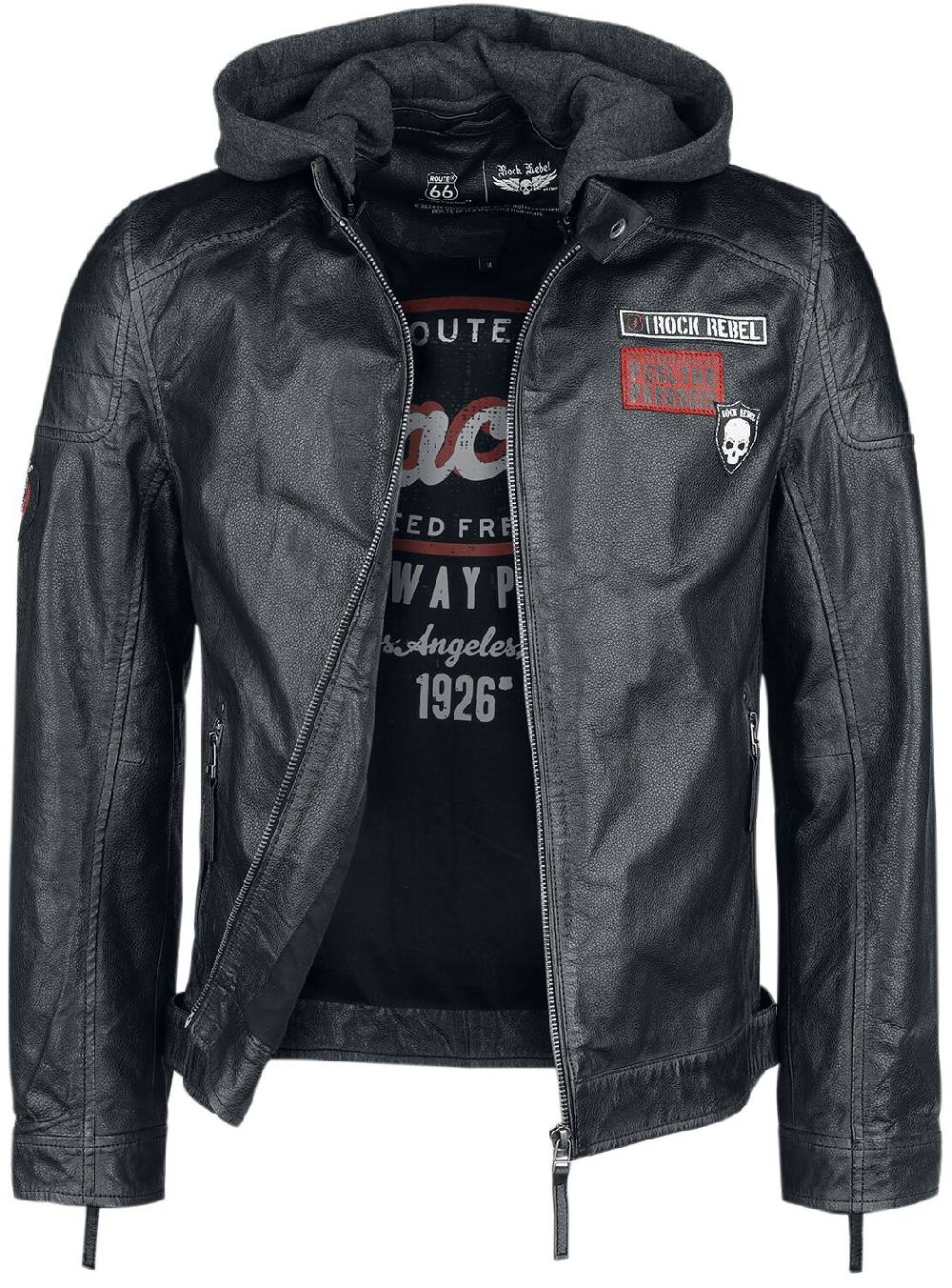 EMP Lederjacke schwarz von Rock Rebel by EMP