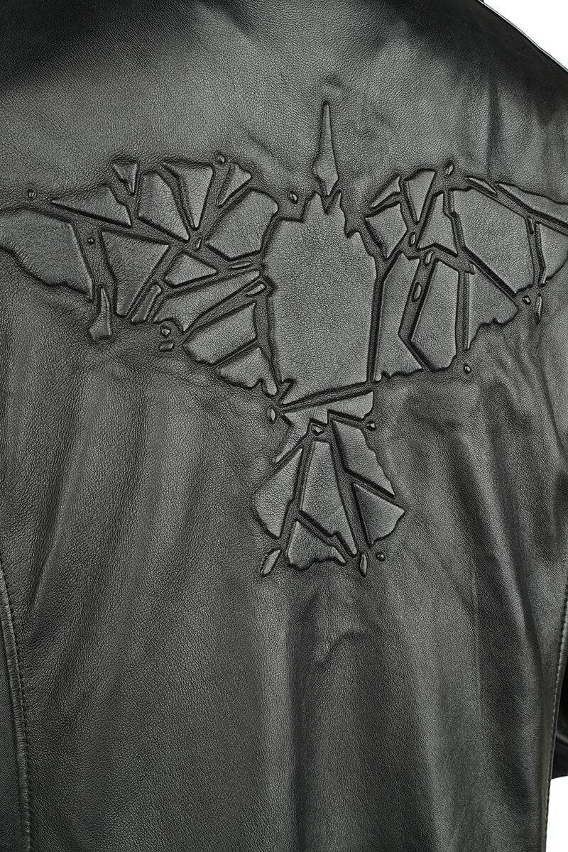 EMP Ledermantel Schwarz Von Gothicana By EMP