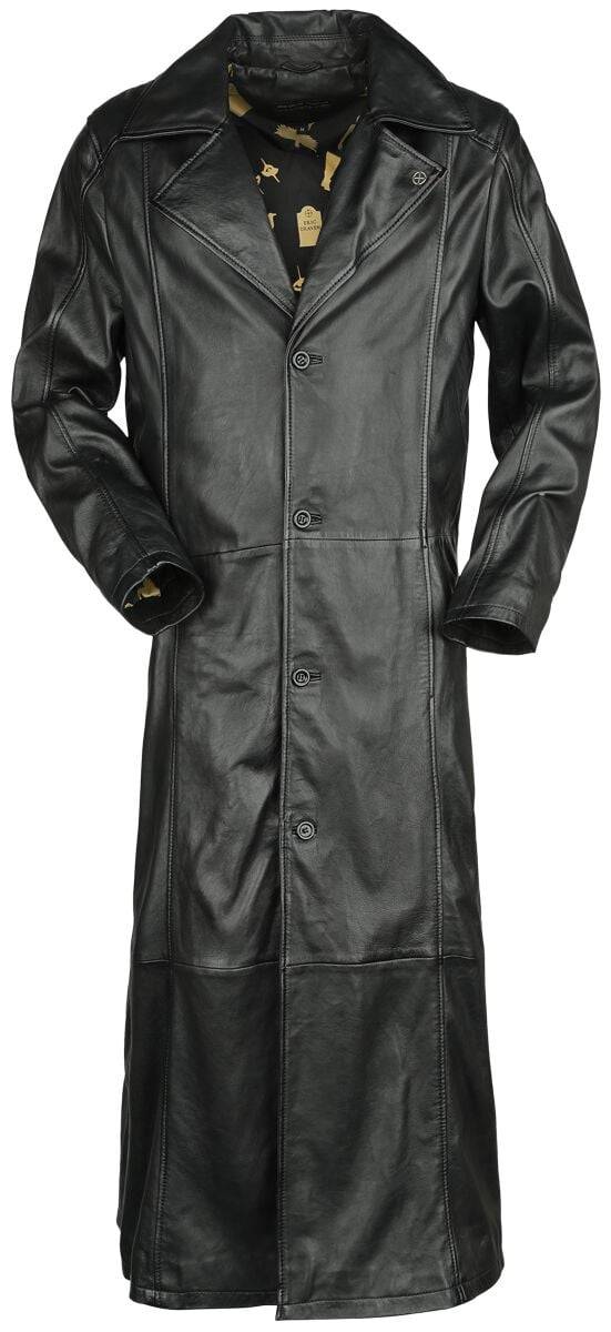 EMP Ledermantel schwarz von Gothicana by EMP