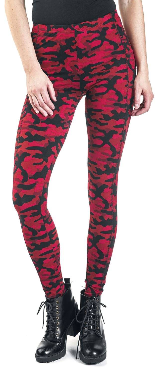 EMP Leggings Rot Von Rock Rebel By EMP