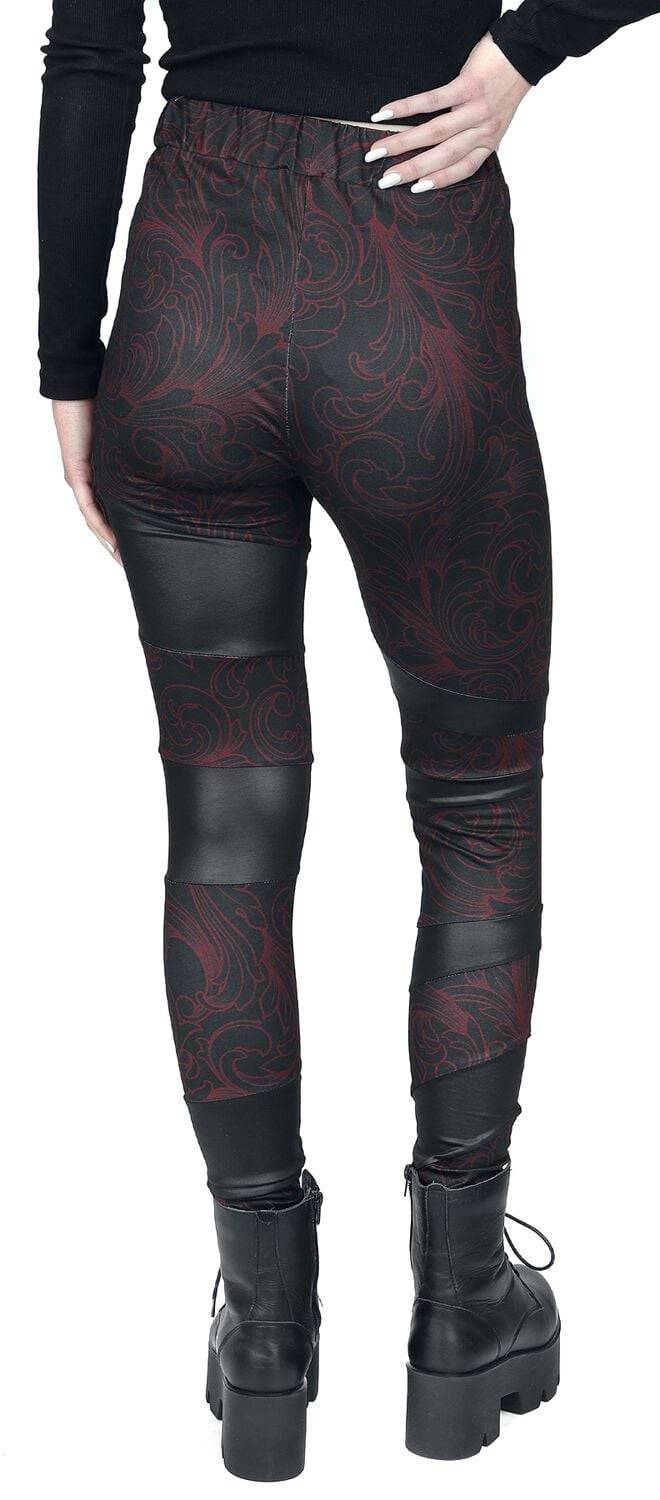 EMP Leggings Schwarz/rot Von Black Premium By EMP